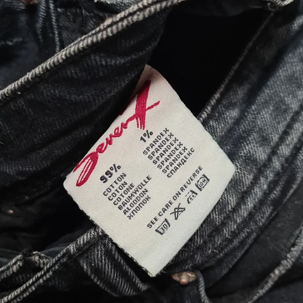 Seven7 Jeans Black Straight Leg Women's SZ 27 Low Rise - Picture 5 of 11